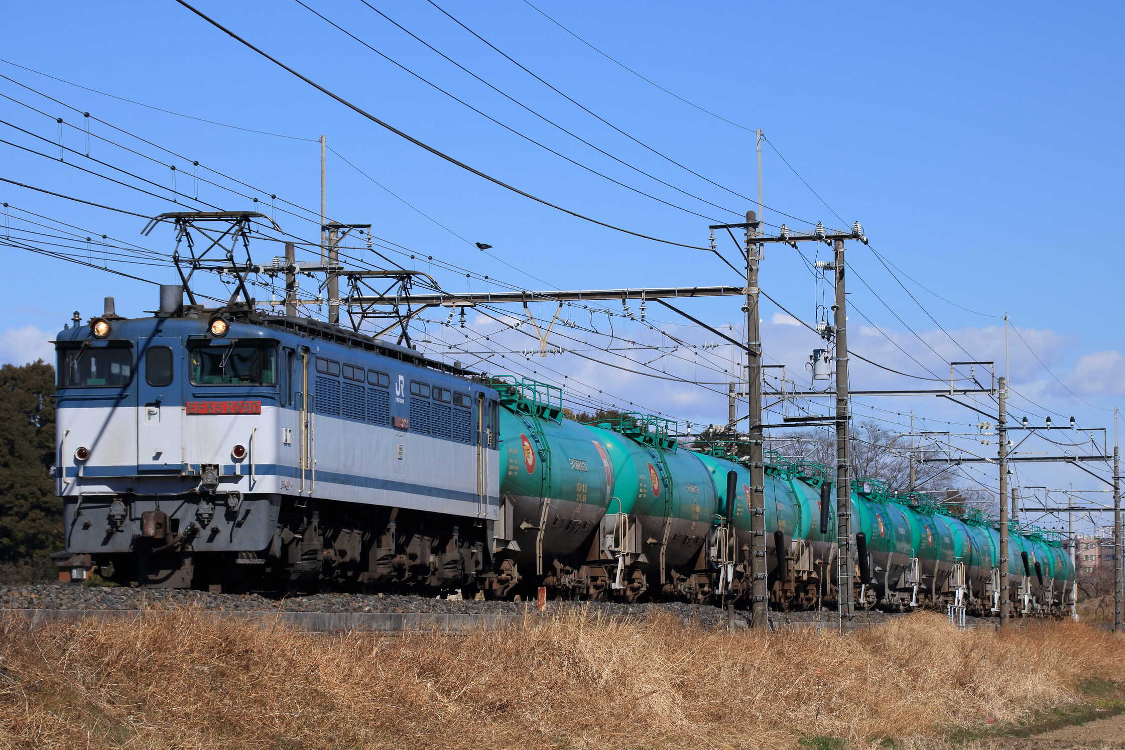 8584列車 EF65-2090①[新]+タキ