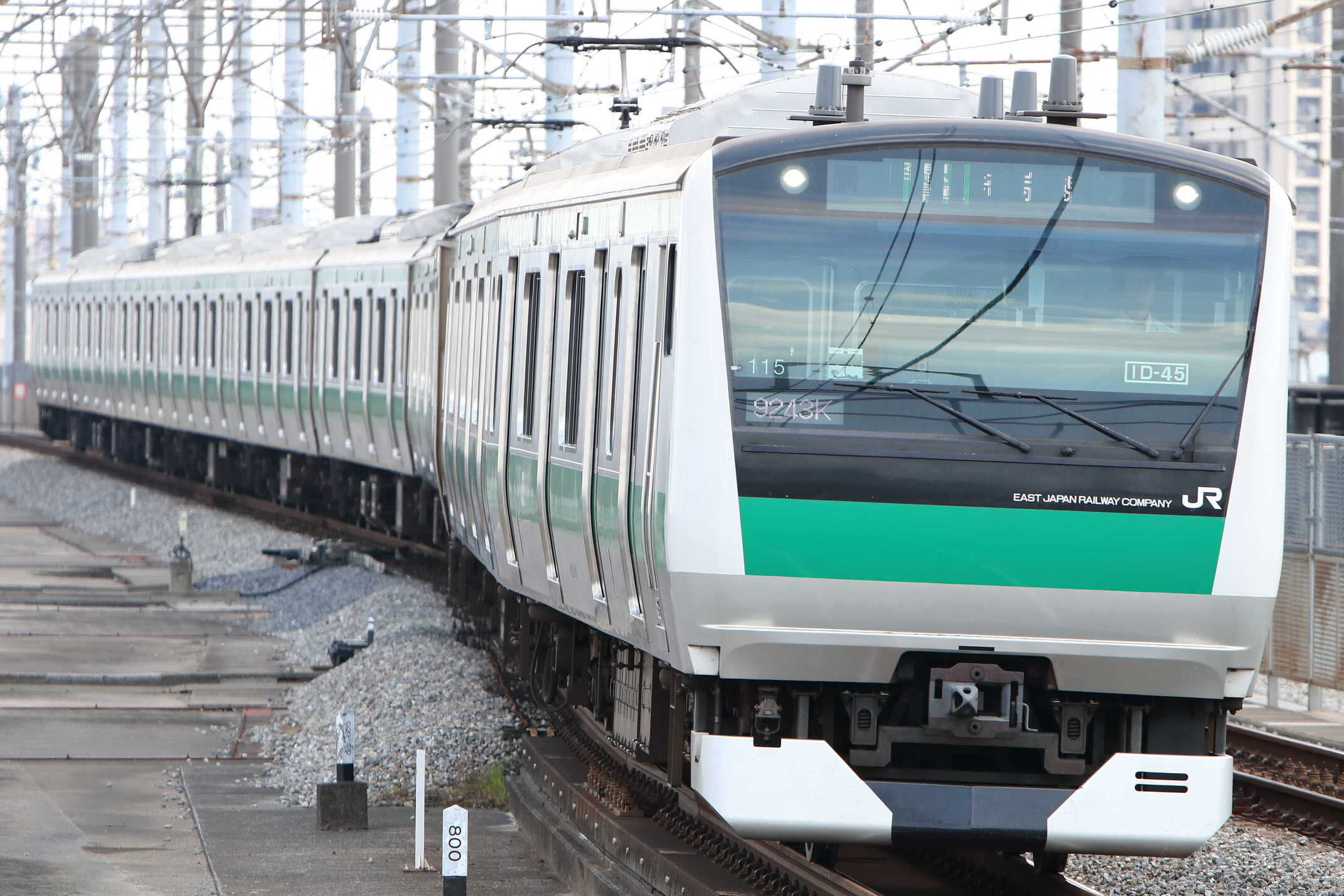 9243K(シク〜オオ) 渋谷駅線路切り替え工事に伴う臨時列車 E233系 宮ハエ115編成