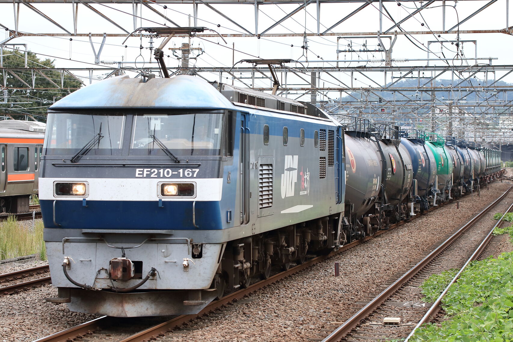 8765列車 EF210-167②[吹]+タキ+コキ