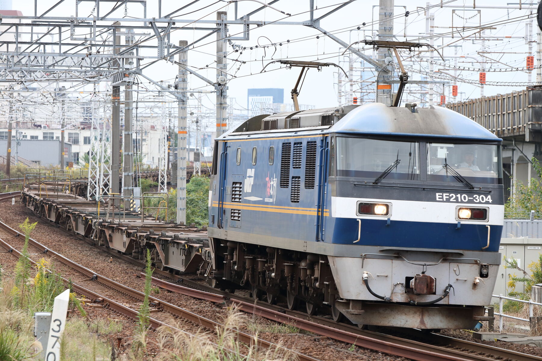 1250列車 EF210-304[吹]+コキ18車